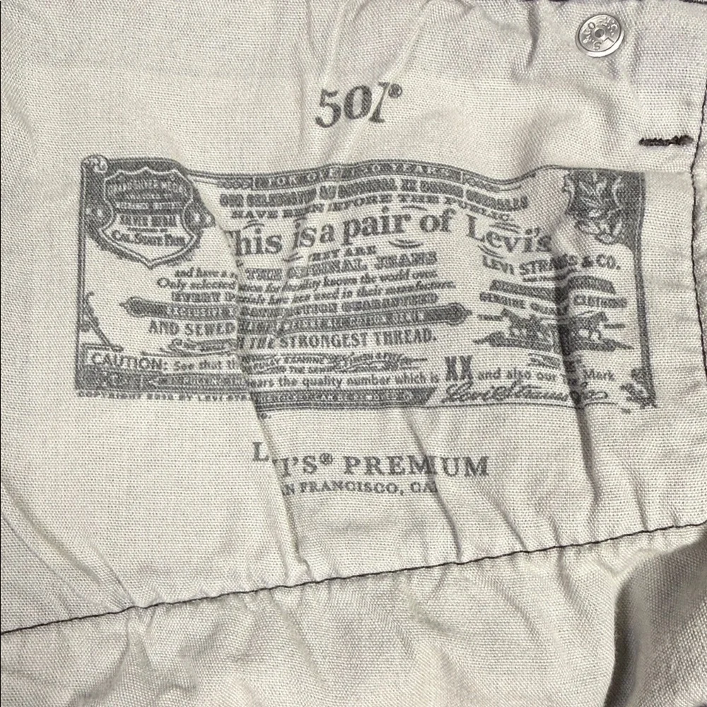 Levi's Light Gray Jean Shorts - Picture 6 of 7